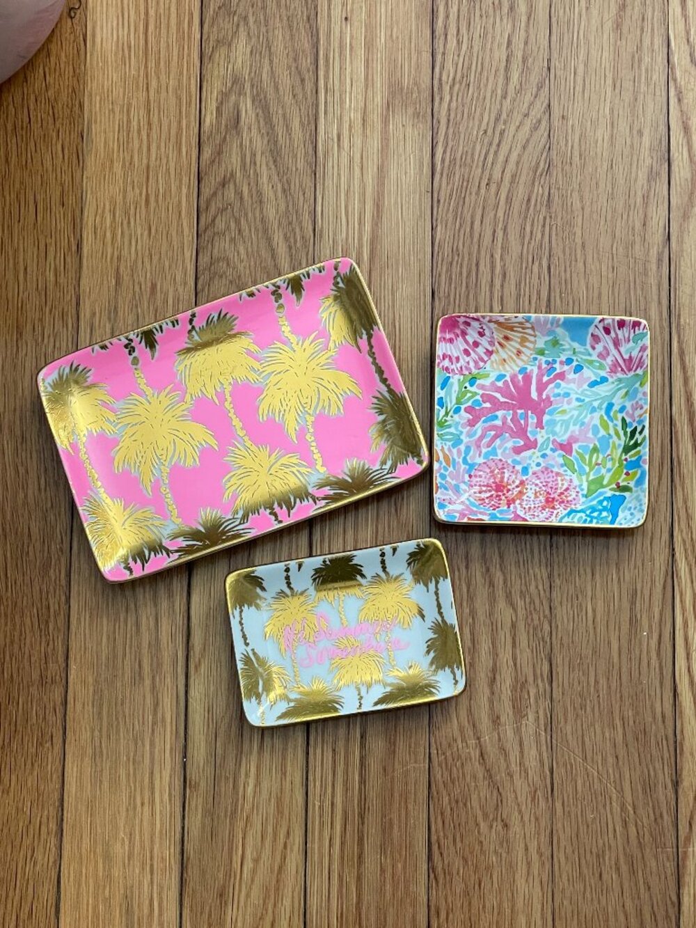 Lilly Pulitzer Ceramic Tray Lot
